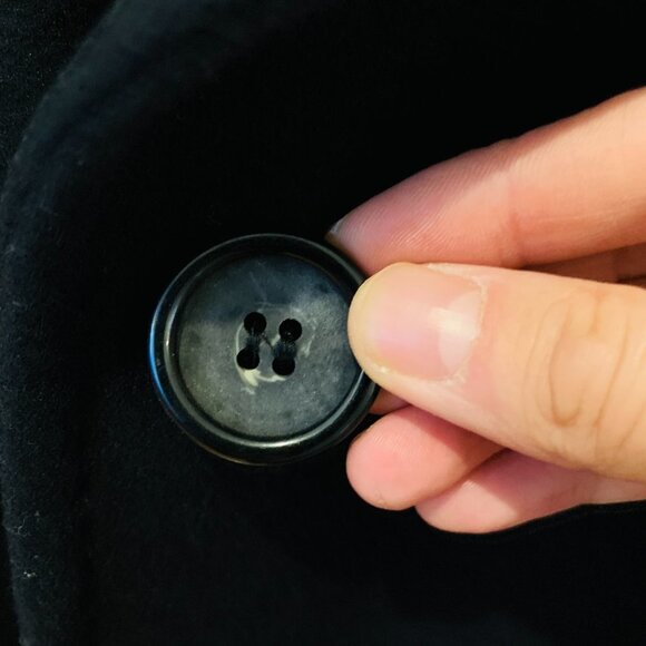 CINZIA ROCCA Black Wool Over Coat SIZE 6 - Picture 8 of 15